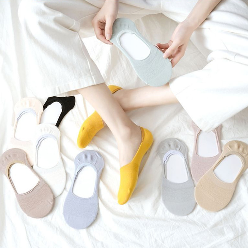 Șosete pentru bărci pentru femei solide cu șosete goale superficiale