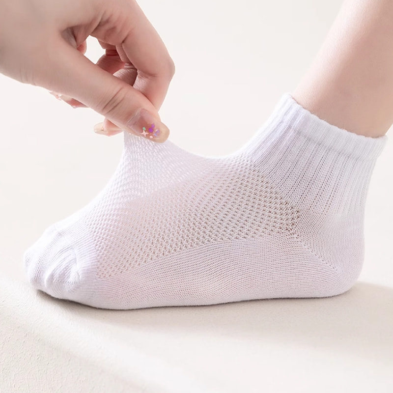 Șosete pentru copii Summer Summer Botton Mesh pentru fete pentru fete Socks pentru băieți, șosete scurte Student Șosete pentru copii Summer Summer Botton Mesh pentru fete pentru fete Socks pentru băieți, șosete scurte Student
